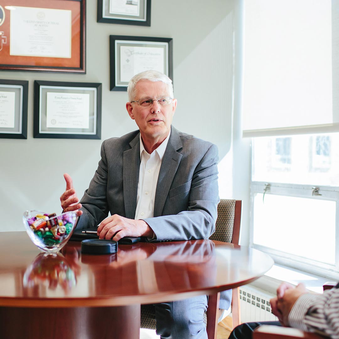 president joel wiggins online grad of crown college