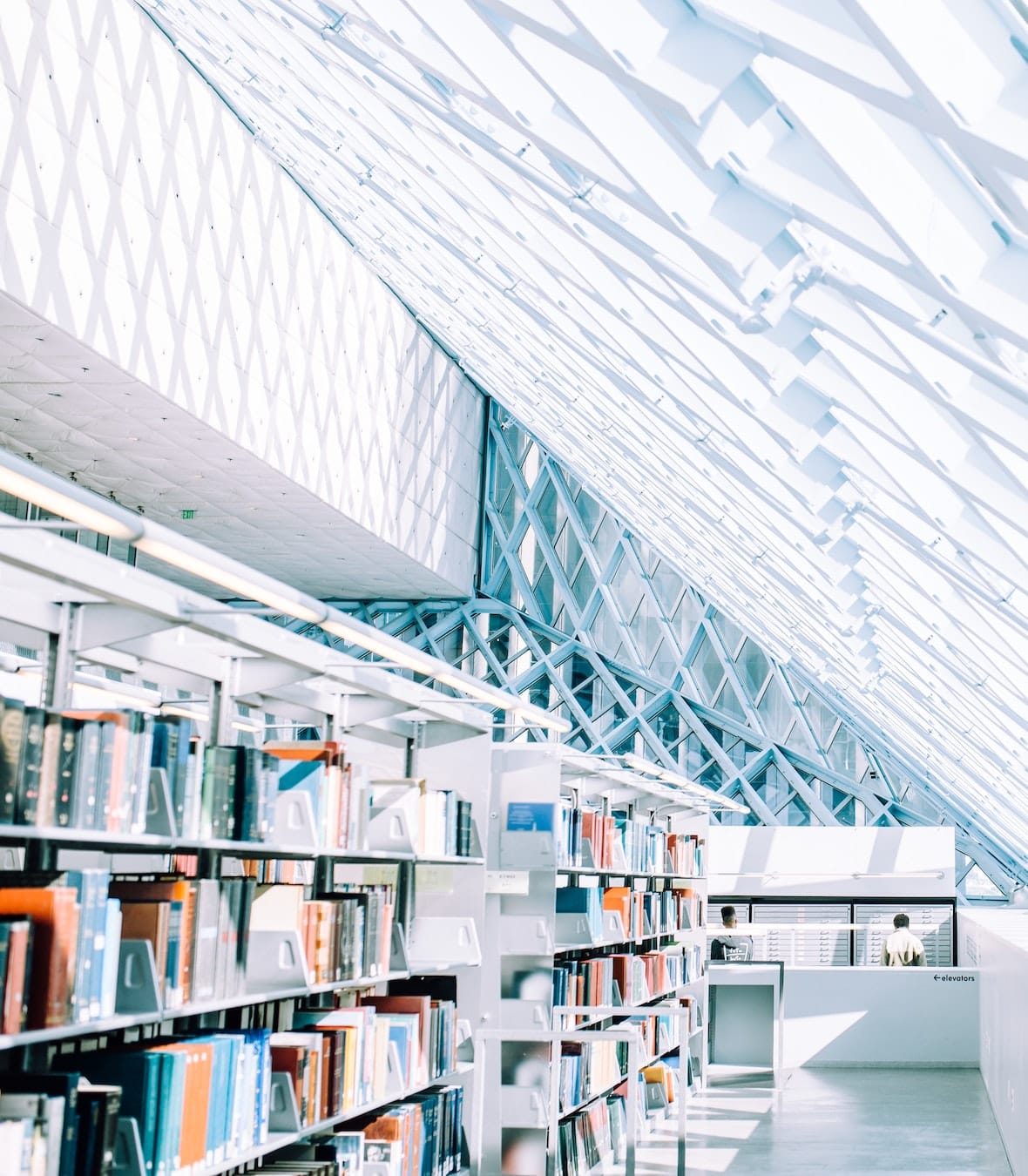 Mostly empty Seattle modern library